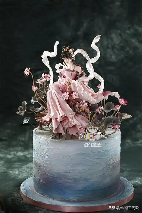 国风翻糖蛋糕江南韵网友说舍不得下嘴想娶回家当老婆