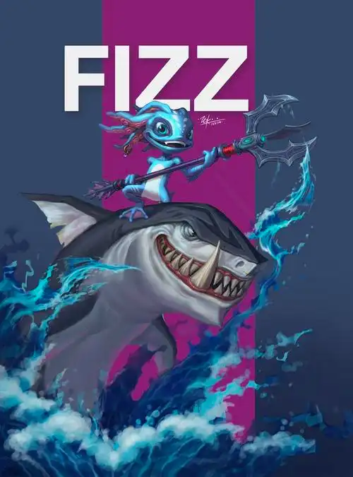 插画|英雄联盟小鱼人菲兹|插画|游戏原画|zgkinvin - 原创作品 - 站酷