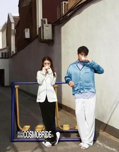 赵丽颖林更新《时尚新娘》杂志写真图片