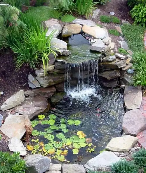 30款庭院鱼池设计,值得参考_水池