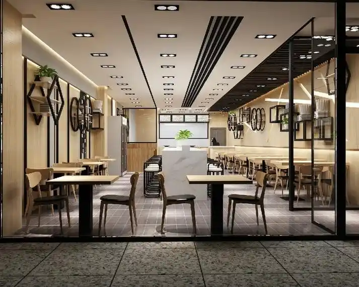 全国连锁快餐店现代风格装修