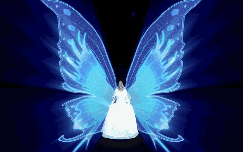 南宁这对新人结婚宴席上,新娘后背突然长出了翅膀!惊呆了所有人