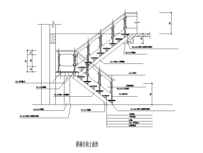 钢结构楼梯大样图
