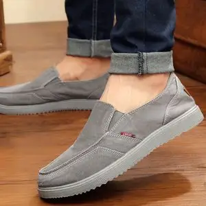老北京布鞋男士夏季帆布懒人工作鞋韩版软底透气防臭青年休闲鞋男