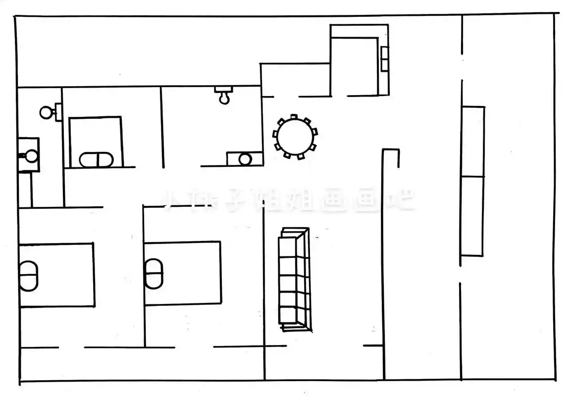 家庭消防逃生图手抄报,家的平面户型图手 - 抖音