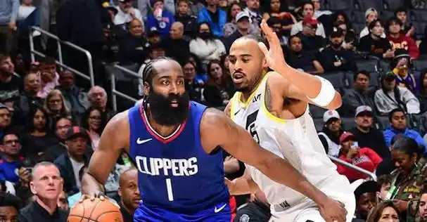 哈登13 15威少17 5 快船主场大胜爵士|塔克|快船队|鲍威尔|犹他爵士队