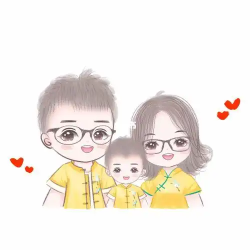 一家三口亲子q版头像什么软件