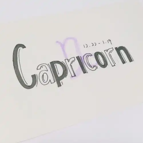 手帐字体十二星座英文手写