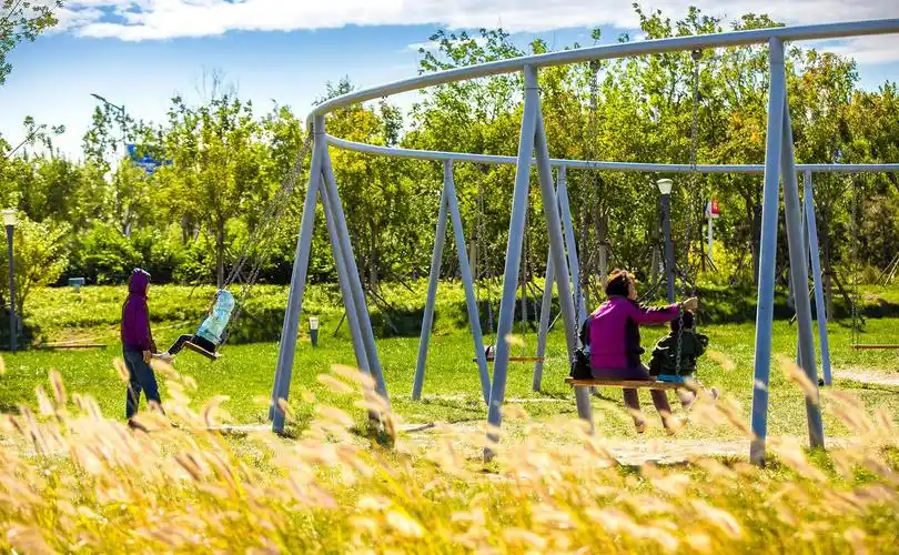 花园秋千--小玩子户外无动力游乐设备集成方案策划定制