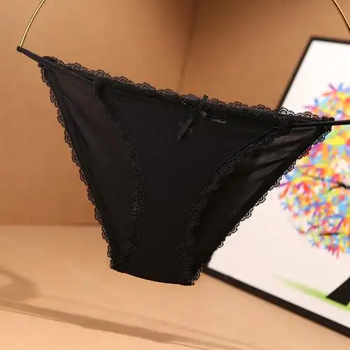 蕾丝内裤女性性感火辣窄边细带女士三角裤透气女三角裤