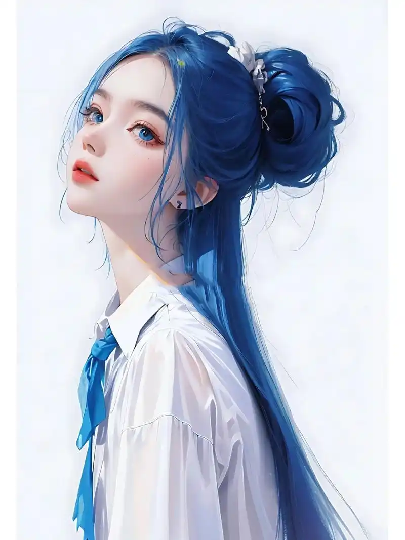 风之女,追风而舞|古风美女之蓝色系闺蜜头像 恰逢愚人节,宝子们来评论