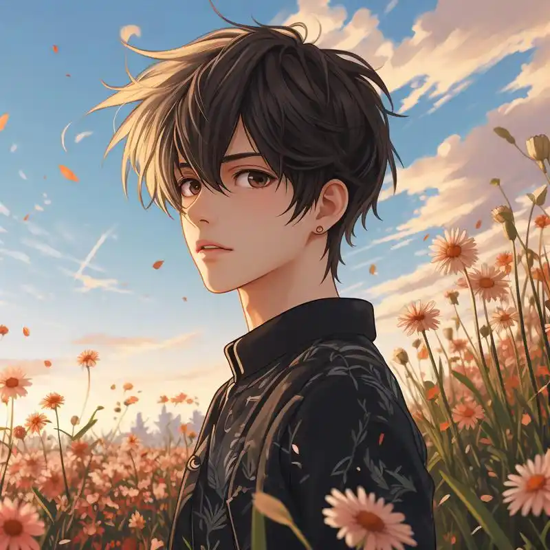 动漫风格男生头像,高冷帅气90