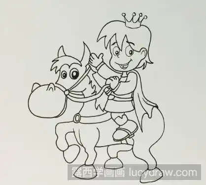 简笔画教程:你的白马王子画法 - 学院 - 摸鱼网 - ∑(っ°Д°;)っ 让