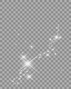 亮光闪闪发光星星素材