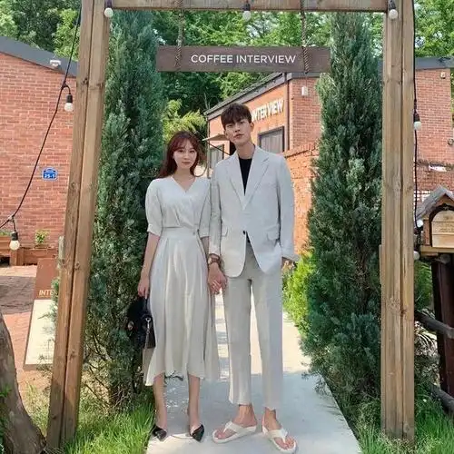 身高156小个子跟183男友情侣装搭配显高时尚气质秀恩爱很高级