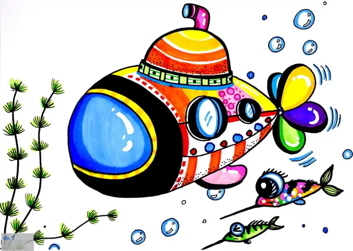 1.通过观察设计潜水艇的造型 - 抖音