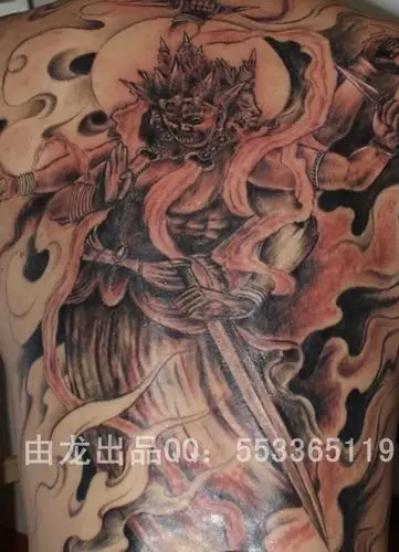 全背冥王纹身