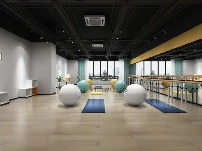 舞蹈艺术学校大厅教室过道瑜伽效果图_宣传推广_室内设计联盟