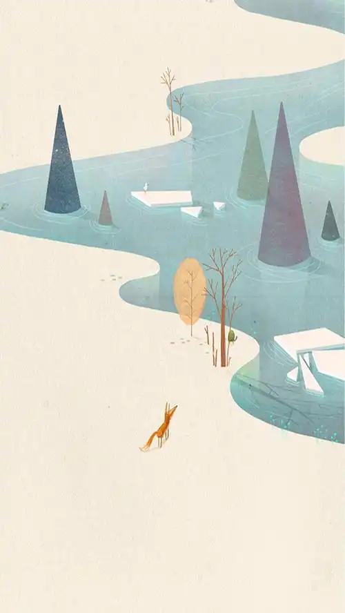 简约手绘h5背景