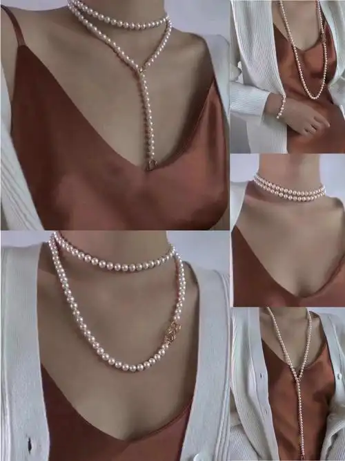 1条珍珠项链的n种戴法 | 实现复古款式自由