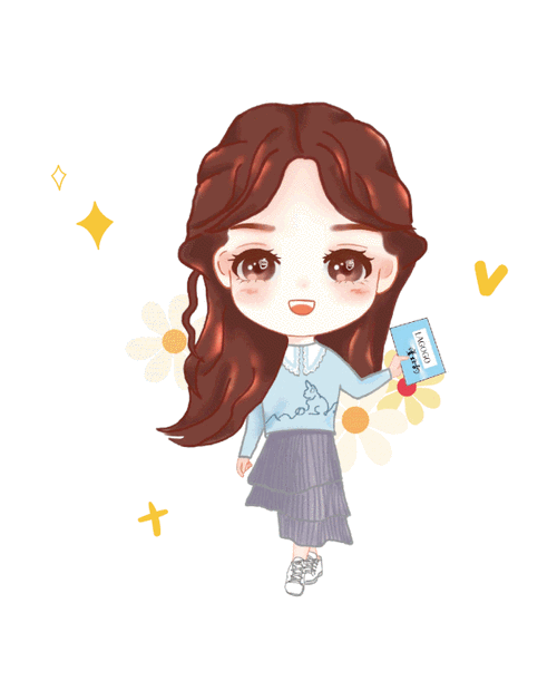 ​哇塞女孩! 谭松韵q版卡通形象萌翻我~