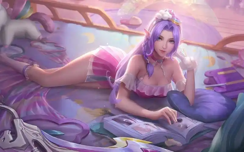 传说对决新皮肤「彩虹棉花糖-特尔安娜丝」 技能特效一览