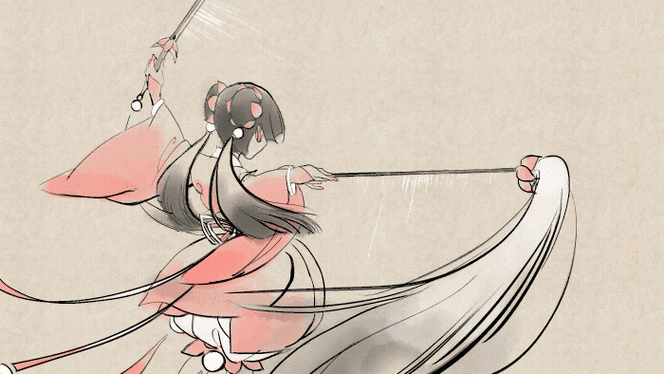 古风动态图水墨风情·开花么么哒