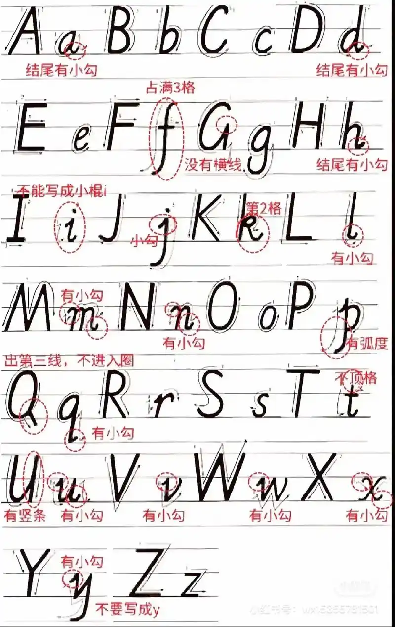 二升三英文字母练习