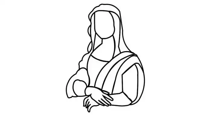 蒙娜丽莎简笔画蒙娜丽莎简笔画怎么画