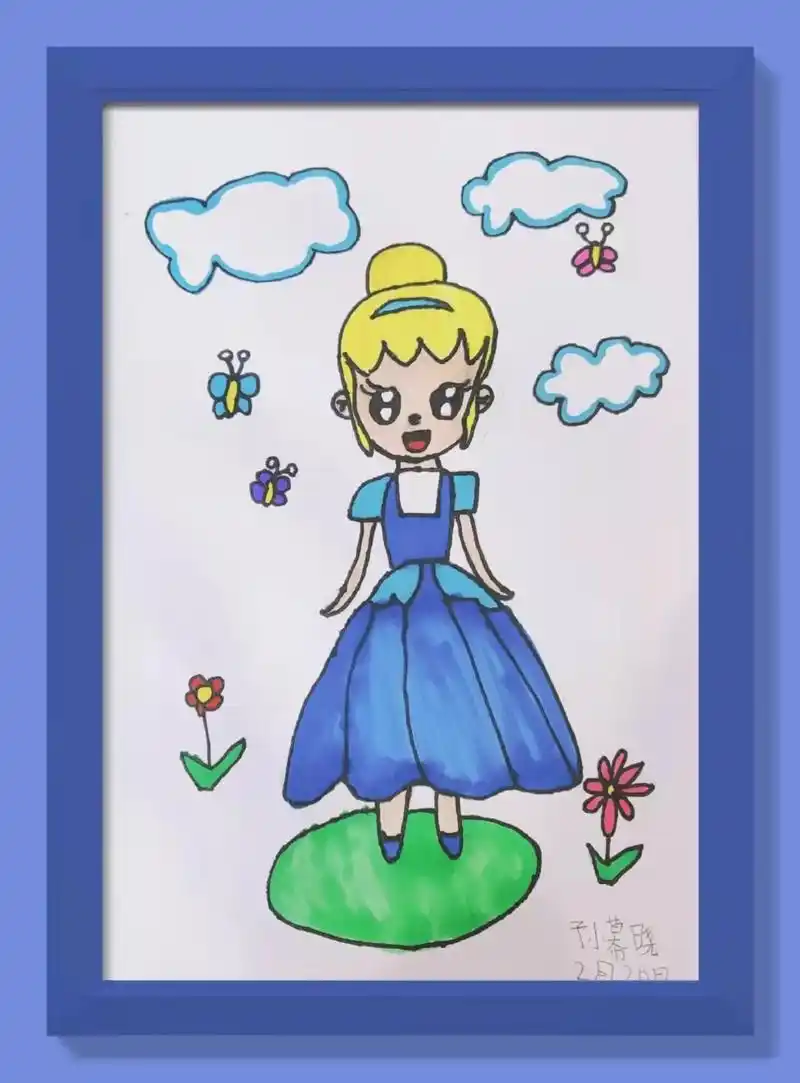 动漫人物绘画 #儿童画分享 #少儿美术  - 抖音