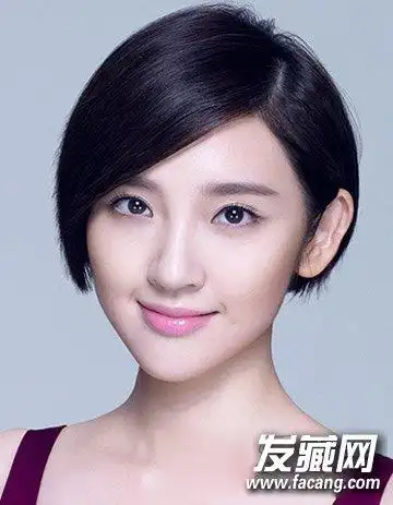 【图】不对称短发发型 清新短直发颜值倍增(5)_女生短发发型_发藏网