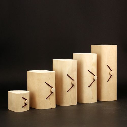 简易环保木制树皮茶叶盒绿茶正山小种大红袍金骏眉泡袋摆泡空盒