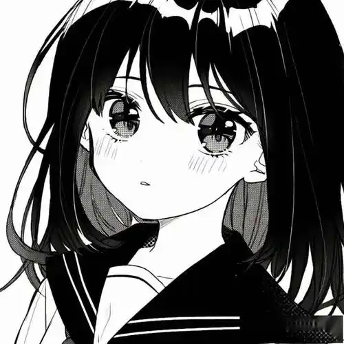 黑白动漫系列图 | 经典黑白,yyds!_头像
