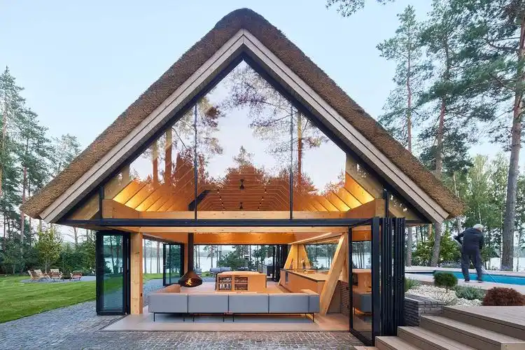 国外别墅设计案例,别墅装修,住宅设计,极简风格别墅,,森林景观别墅