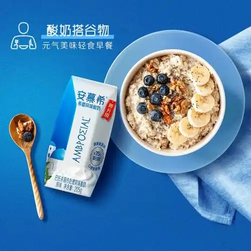 龙年年货礼盒伊利安慕希希腊风味原味酸奶205g16盒整箱早餐搭档