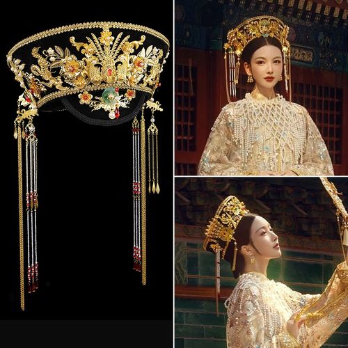 古装皇后帽子凤冠如懿传甄嬛传清朝后宫娘娘妃子旗头贵妃头饰佃帽