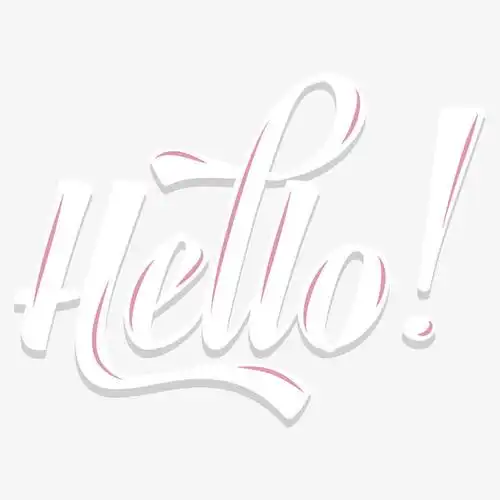 矢量艺术字hello免费下载