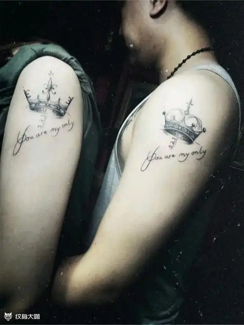 情侣皇冠_纹身图案手稿图片_王鹏的纹身作品集