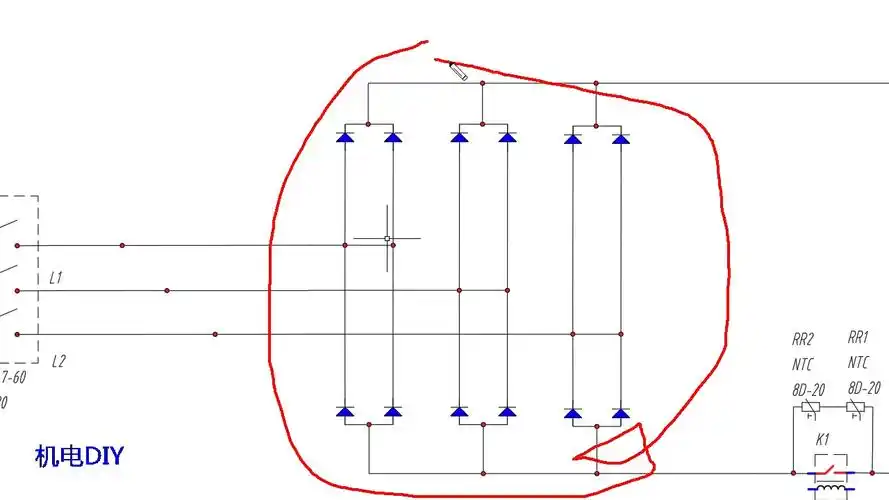 二保焊机主回路电路图的绘制