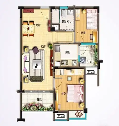 农村80平方房屋设计图