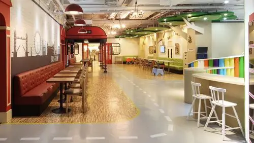 bus-stop儿童乐园主题餐厅设计效果图 概念阐述