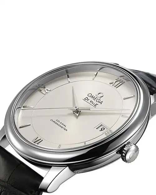 瑞士omega欧米茄碟飞系列皮带机械男士手表42413402002001