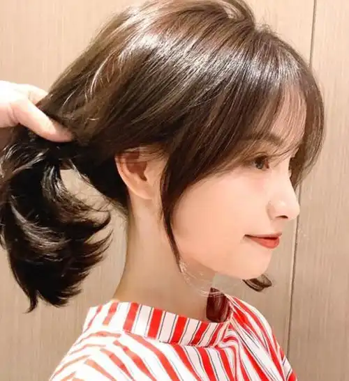 法式空气八字刘海,随便一款美爆了_刘海_女生发型大全