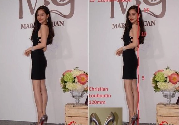 angelababy的真实身高竟然被迪丽热巴意外曝光了,求黄晓明心里阴影