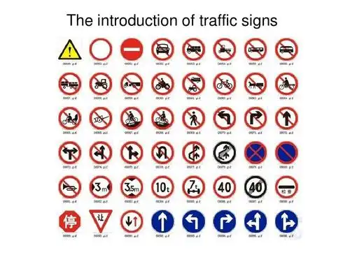 4 the introduction of traffic signs交通标志