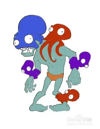 简笔画的牛仔僵尸