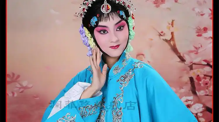 仿手绣好品质成人京剧黄梅戏装青衣小姐戏服舞蹈演出服传统国粹戏装