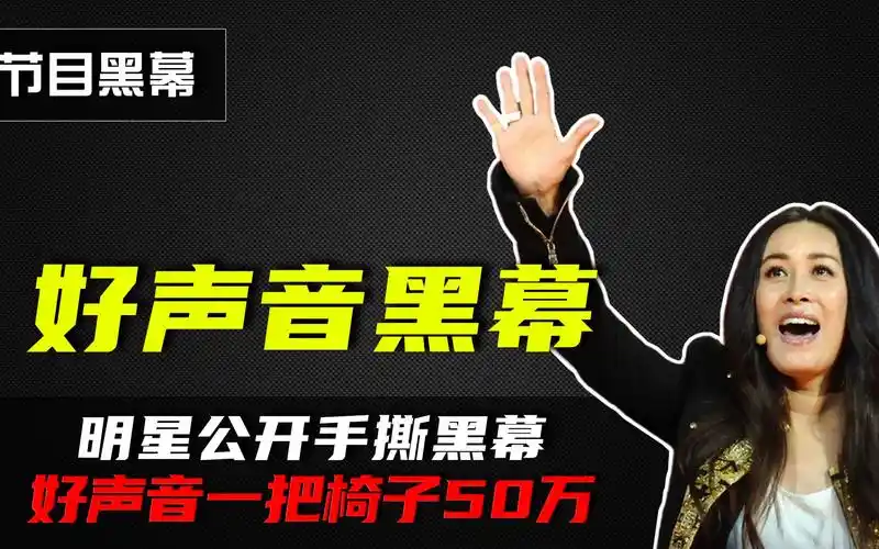 好声音的水有多深?导师转椅50万,李玟面对不公当场揭穿黑幕