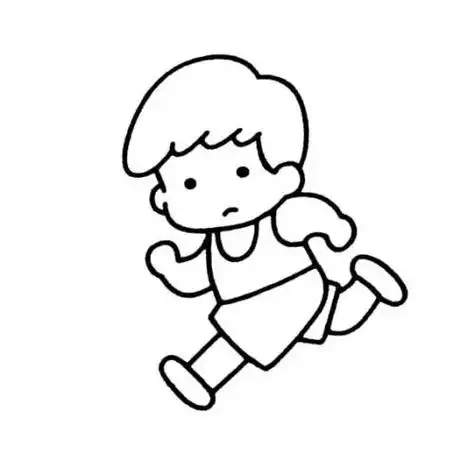 跑步卡通图片简笔画简笔画跑步图片大全绿色地球简笔画卡通