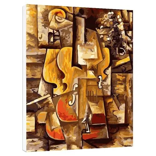 客厅抽象油画小提琴手绘名画装饰画毕加索